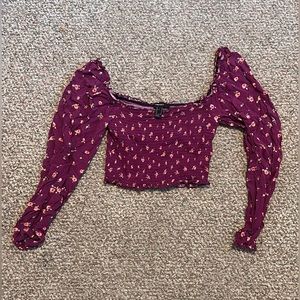 Purple crop top